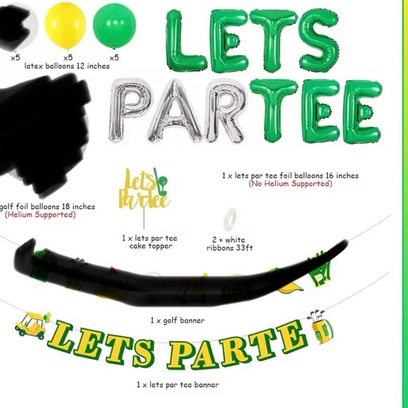 Let’s Par-tee Golf Party Pack - Picture 1 of 7